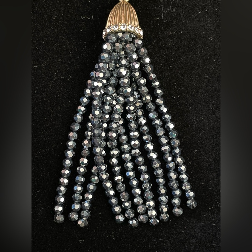 J Crew Sparkle Tassel Pendant Necklace - Picture 6 of 13